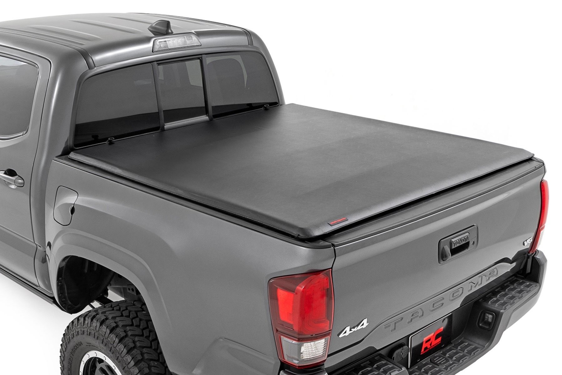 Rough Country Soft Roll Up Bed Cover | 5' Bed | Toyota Tacoma 2WD/4WD (2016-2023)