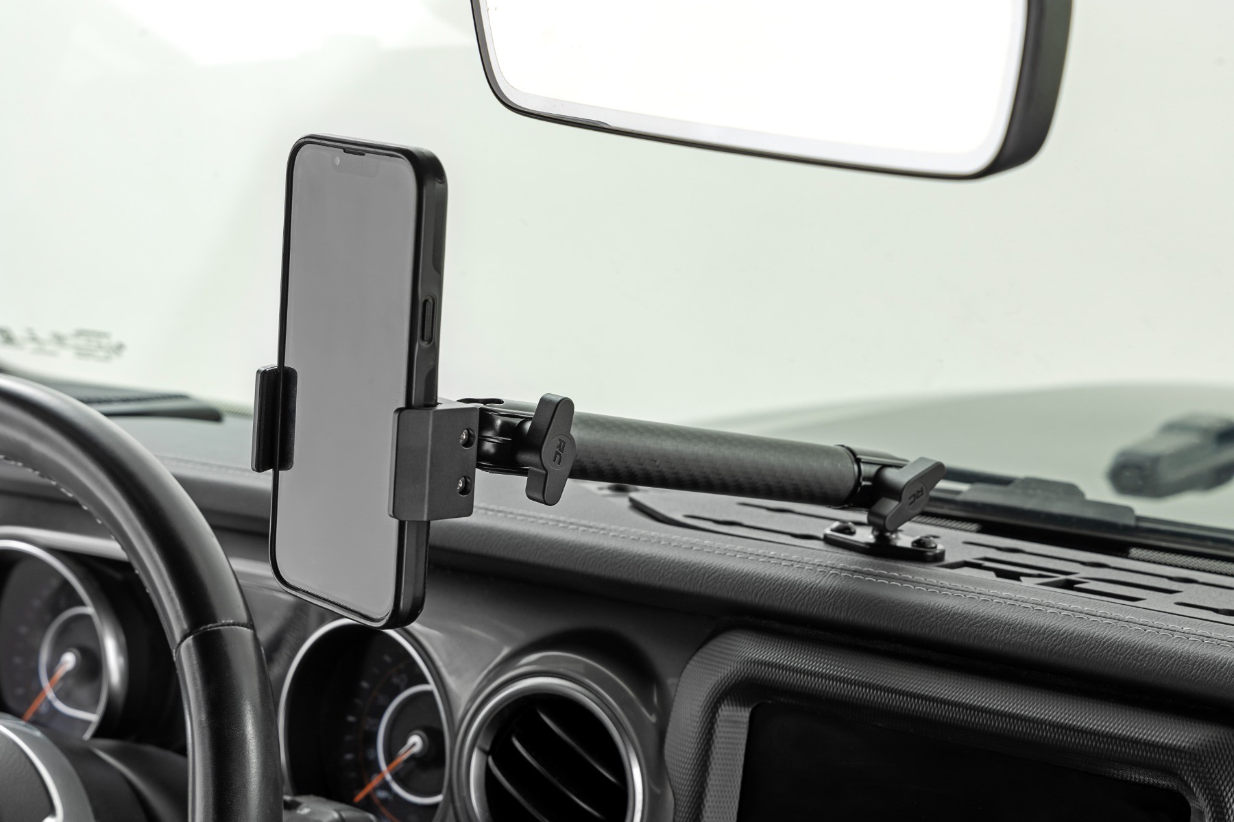 Rough Country Dash Mount | 8" Mount Kit | Jeep Gladiator JT/Wrangler JL 4WD (2018-2025)