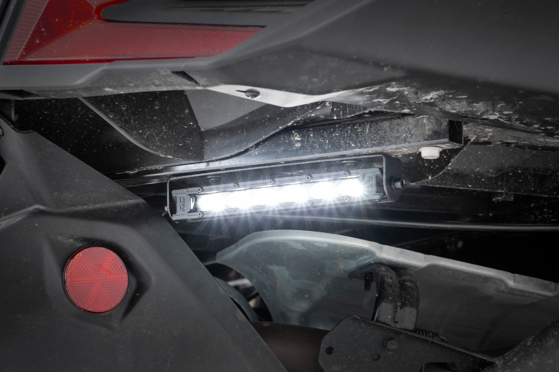 Rough Country LED Light Kit | Tail Light Mount | 6" Black Slimline Pair | Can-Am Maverick X3