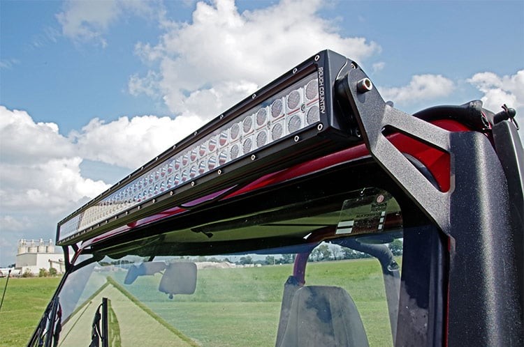 Rough Country LED Light Mount | Upper Windshield | 50" Straight | Jeep Wrangler YJ (87-95)