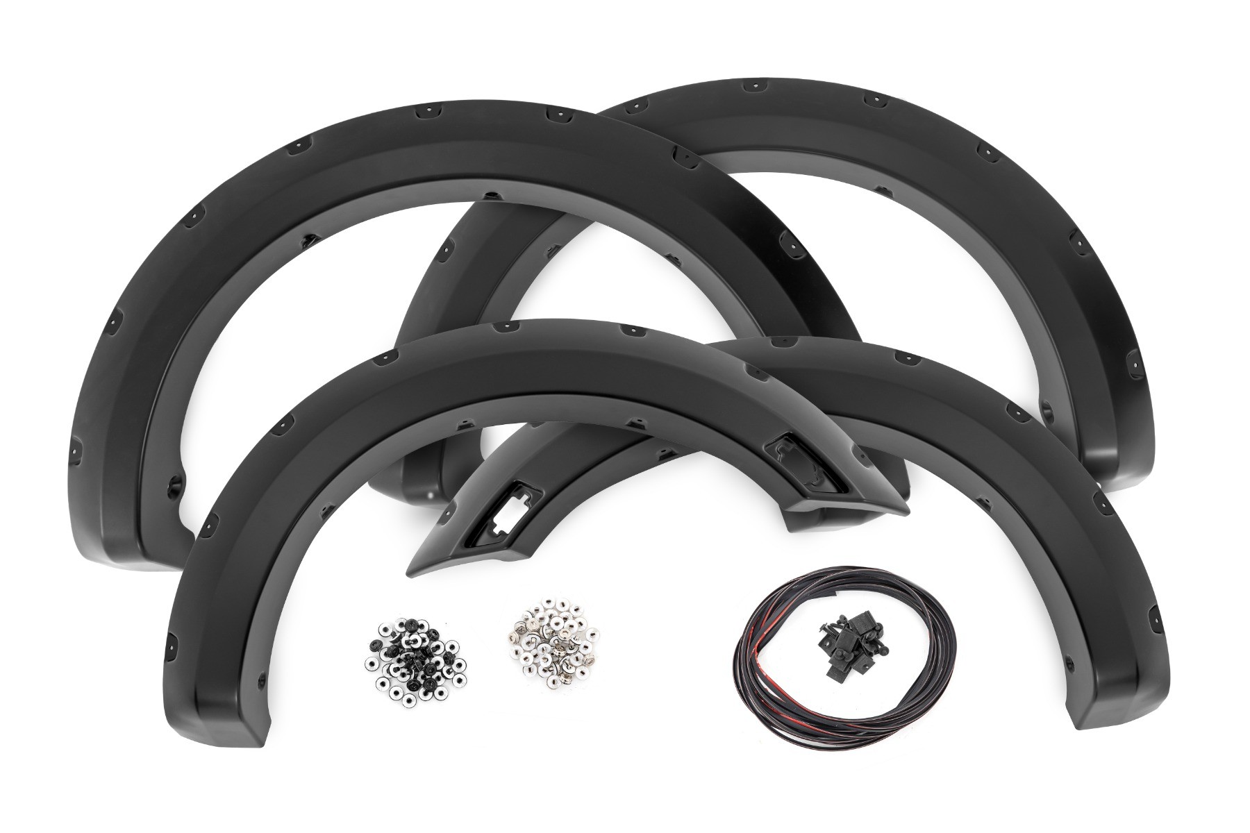 Rough Country Pocket Fender Flares | G1 Black | 6' Bed | Ford Ranger 2WD/4WD (2019-2023)