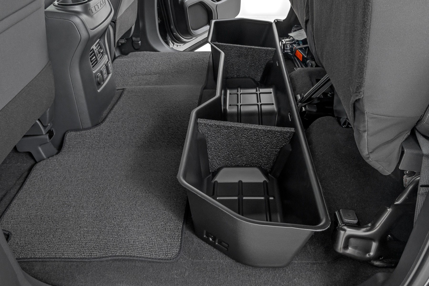 Rough Country Under Seat Storage | Crew Cab | Nissan Titan 2WD/4WD (2004-2024)