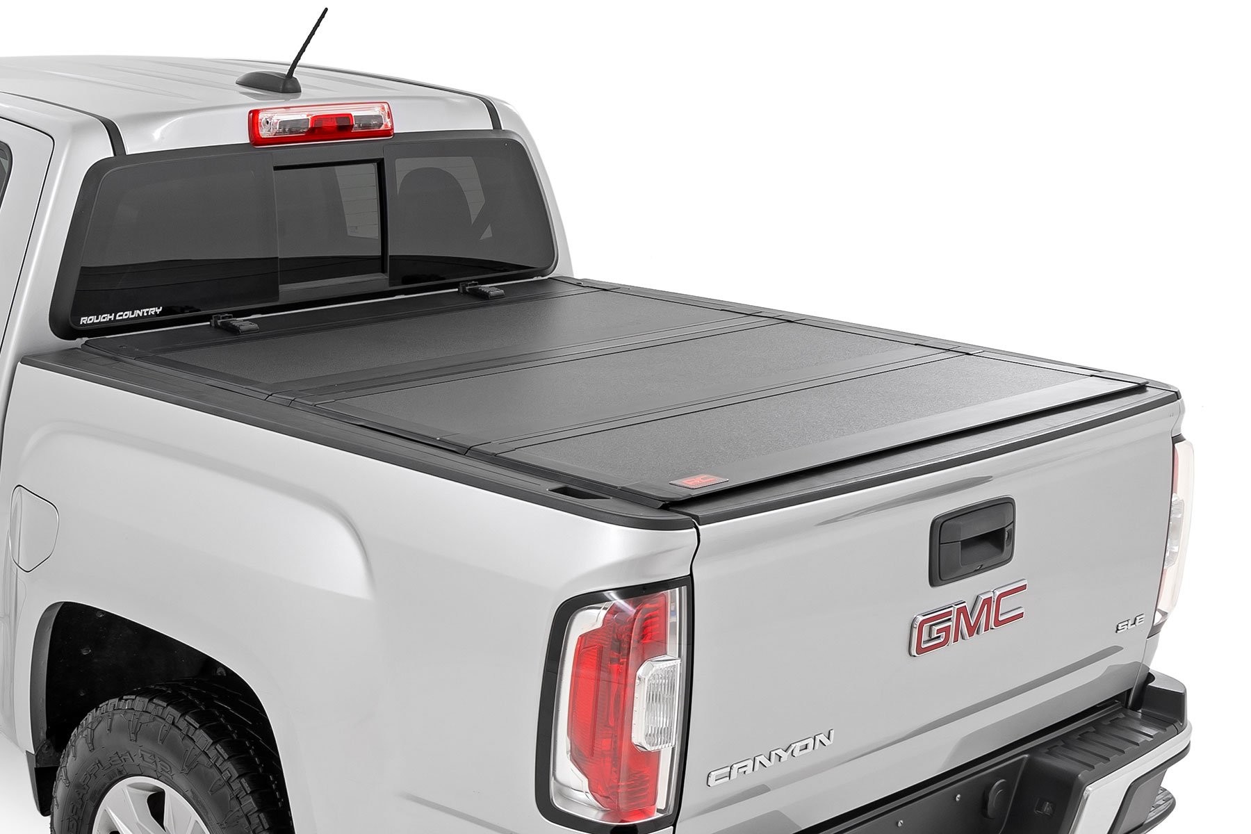 Rough Country Hard Tri-Fold Flip Up Bed Cover | 5' Bed | Chevy/GMC Canyon/Colorado (15-25)