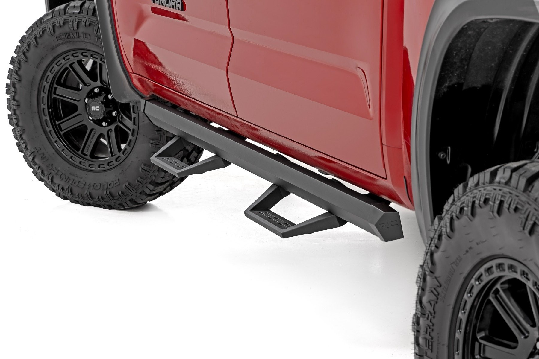 Rough Country SRL2 Adj Aluminum Steps | CrewMax | Toyota Tundra 2WD/4WD (2022-2025)