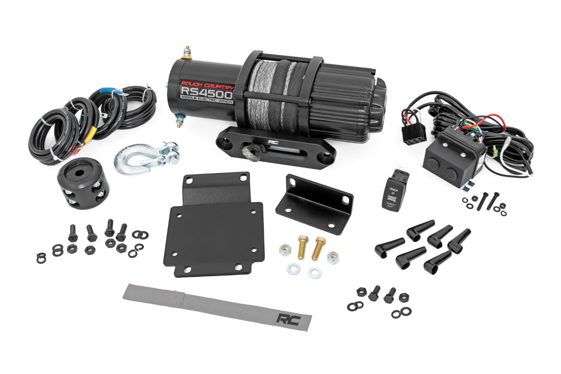 Rough Country Winch Mount | RS4500S | Honda Pioneer 1000