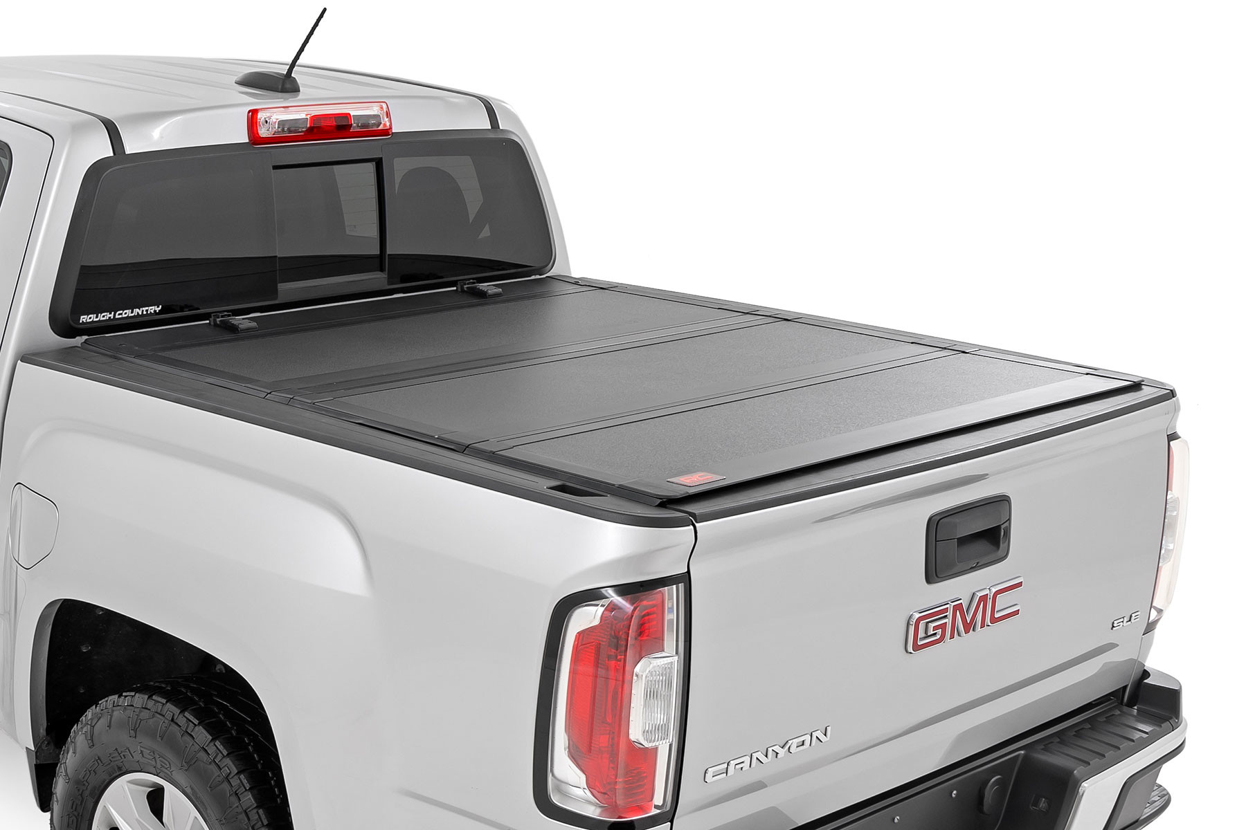 Rough Country Hard Tri-Fold Flip Up Bed Cover | 6' Bed | Chevy/GMC Canyon/Colorado (15-25)