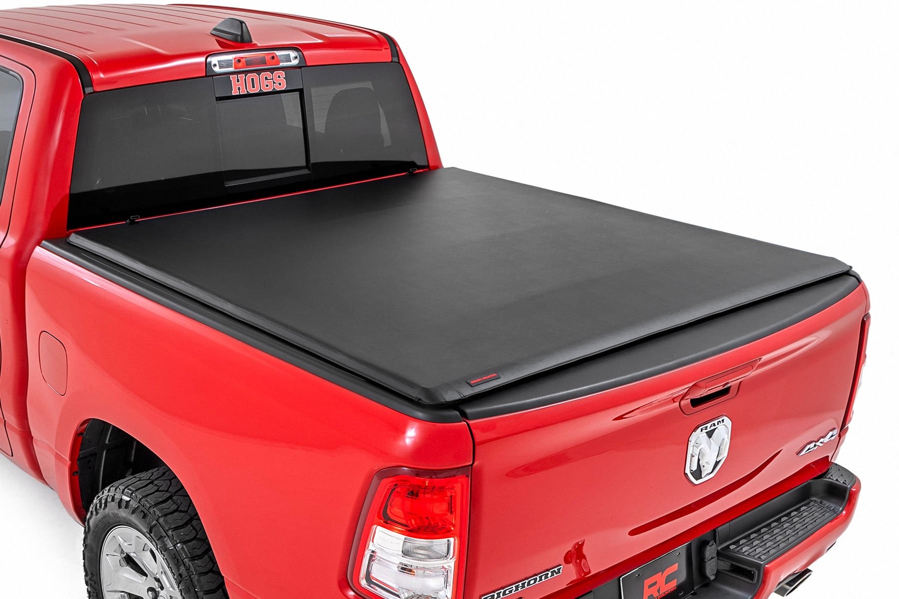 Rough Country Soft Roll Up Bed Cover | 6'4" Bed | No Rambox | Ram 1500/2500/3500 (10-25 & Classic)