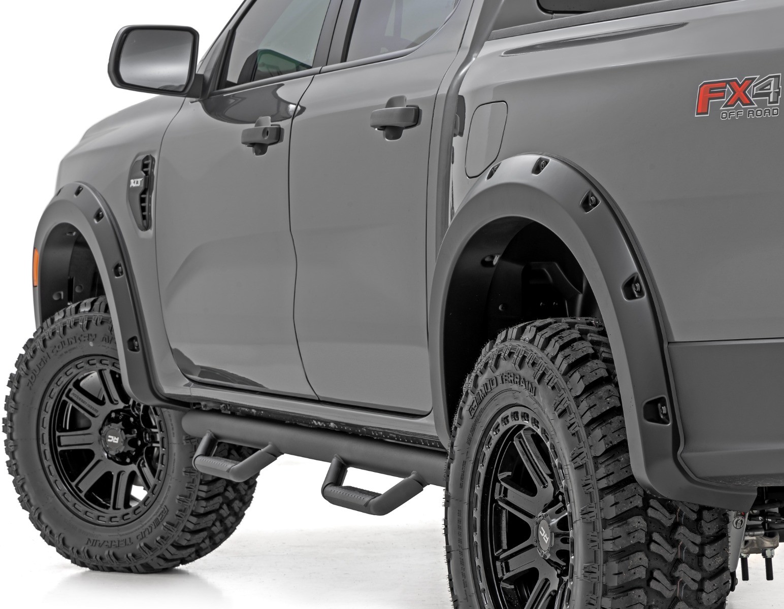 Rough Country Pocket Fender Flares | JS Iconic Silver | Ford Ranger 2WD/4WD (2024-2025)