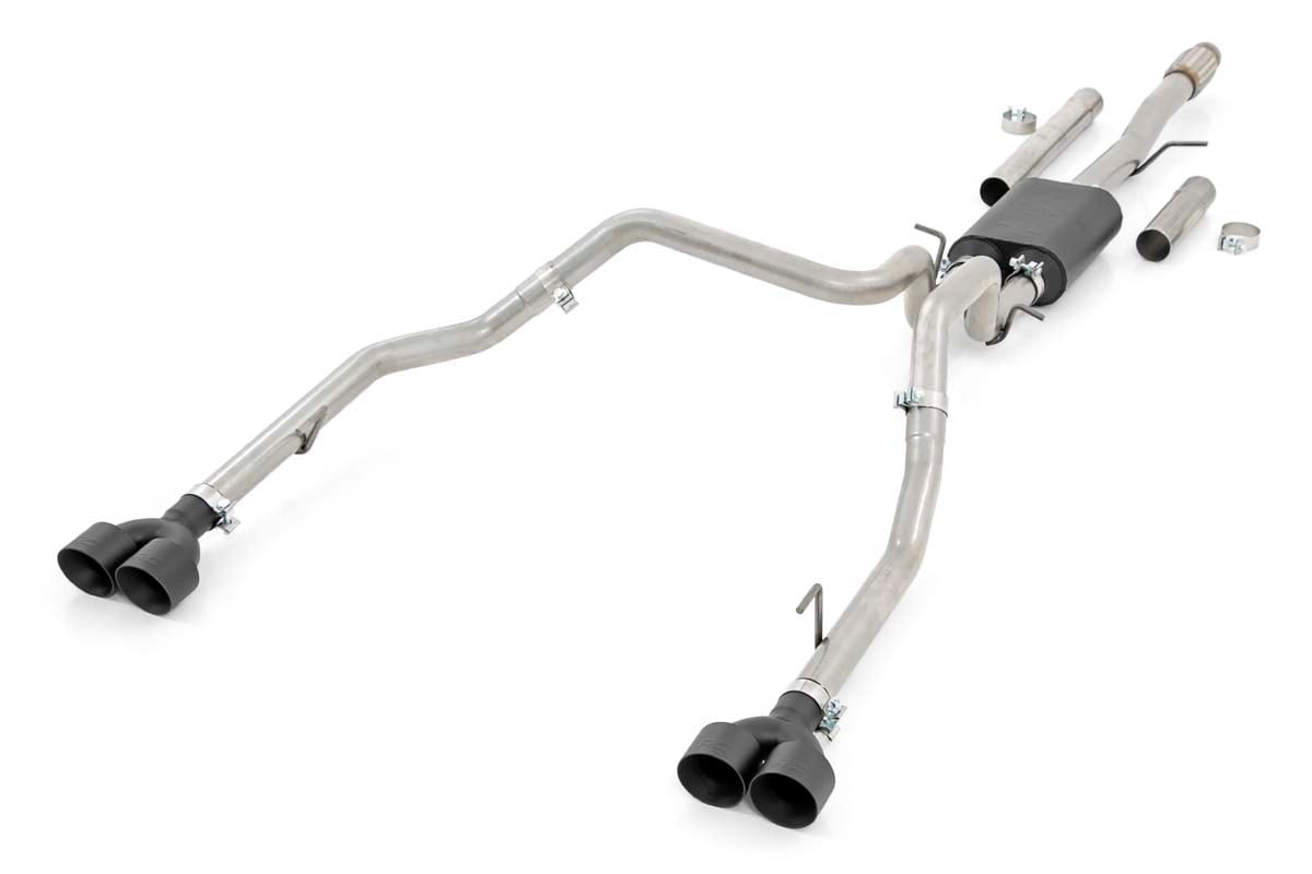 Rough Country Performance Cat-Back Exhaust | 6.2L | 5'8" & 6'6" Bed | Chevy/GMC Sierra/Silverado 1500 (19-25)