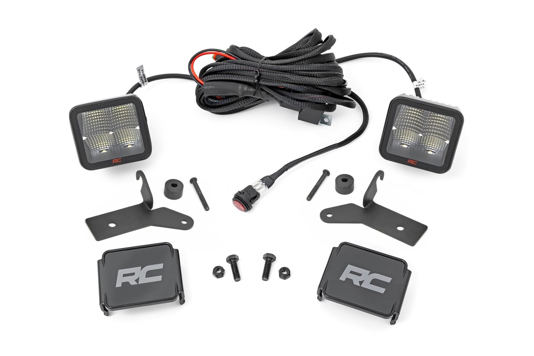 Rough Country LED Light Kit | Hinge Mount | 2" Spectrum Pair | Jeep Gladiator JT/Wrangler JL (18-25)