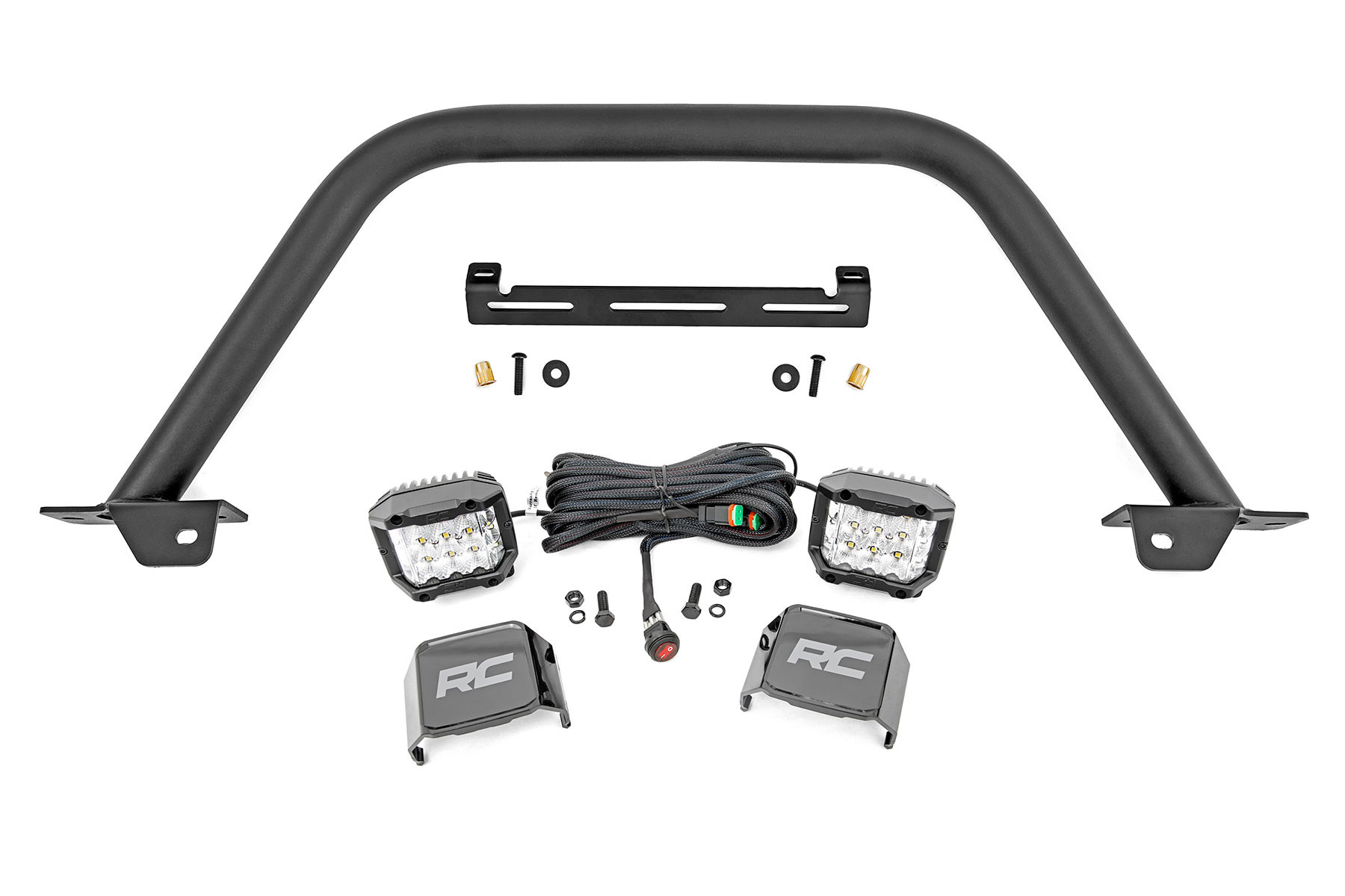 Rough Country Safari Bar | 3" OSRAM (Pair) | Wide | OE Modular Steel | Ford Bronco (21-25)