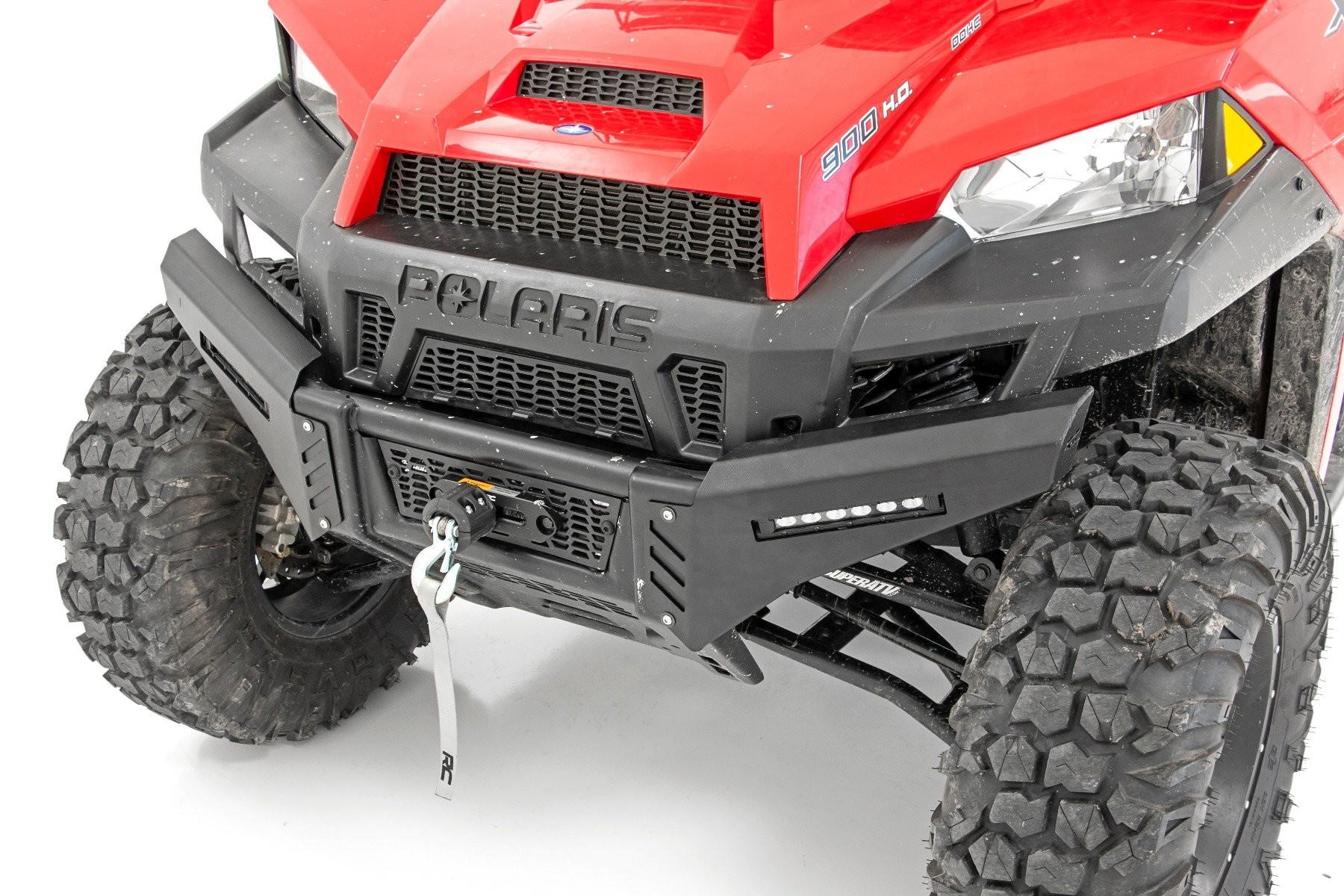 Rough Country Bumper Wings | 6" Black Slimline LED Pair | Polaris Ranger 1000/Ranger XP 900/1000