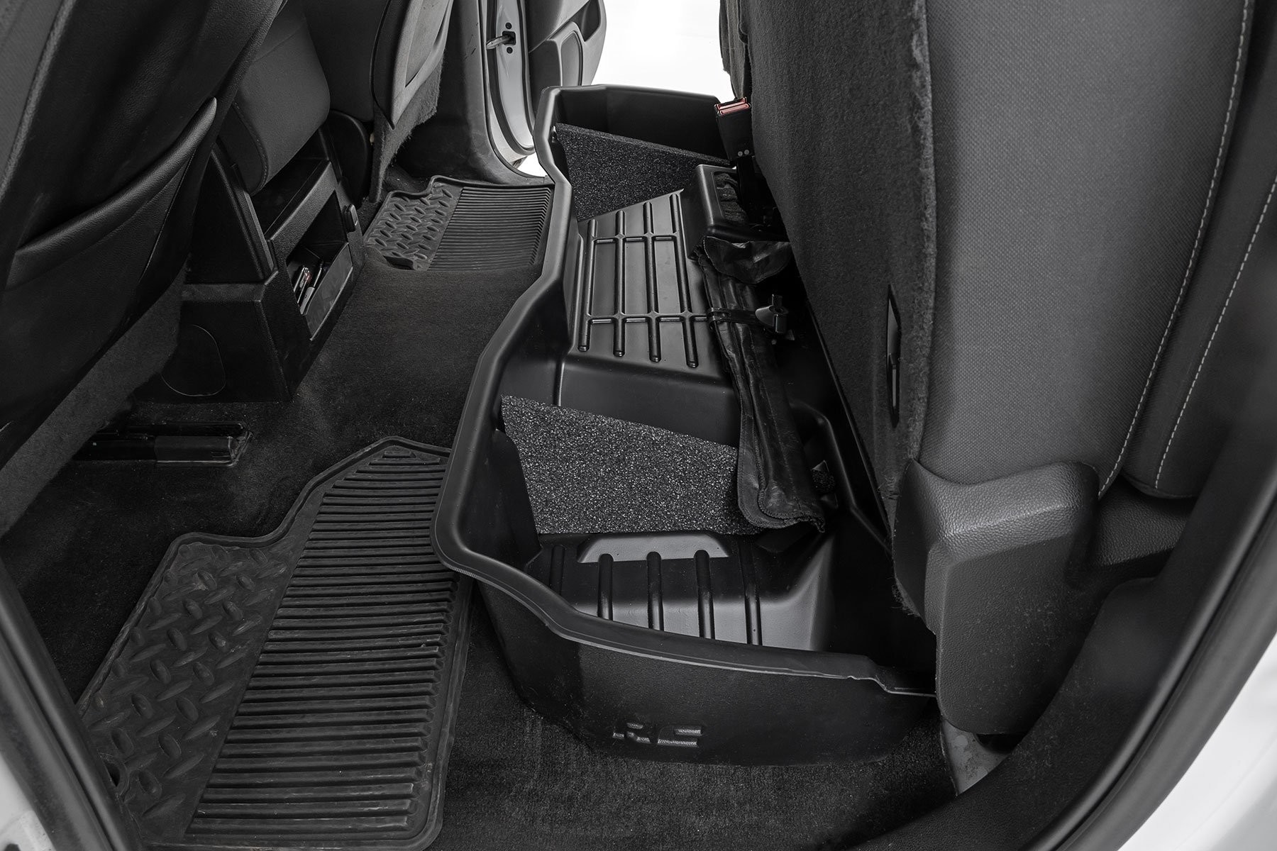Rough Country Under Seat Storage | Double Cab | Chevy/GMC 1500/2500HD/3500HD 2WD/4WD
