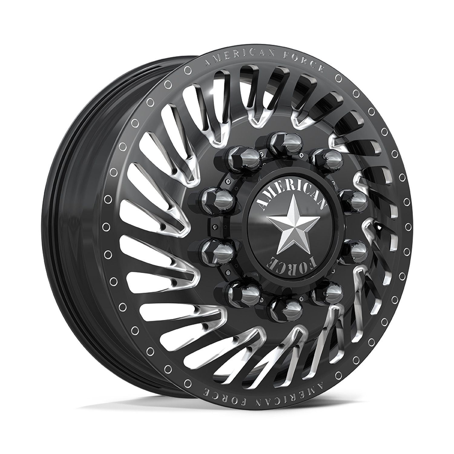 American Force Dually Front N22 Thriller - Gloss Black Milled | 30x8.25 6mm 10x225