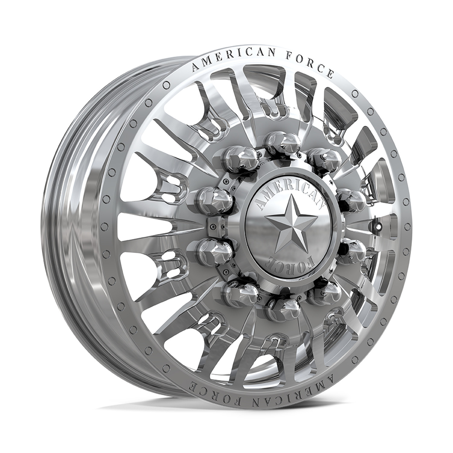 American Force Dually Front N26 Notch - Polished | 22x8.25 6mm 8x165.1 (8x6.5)