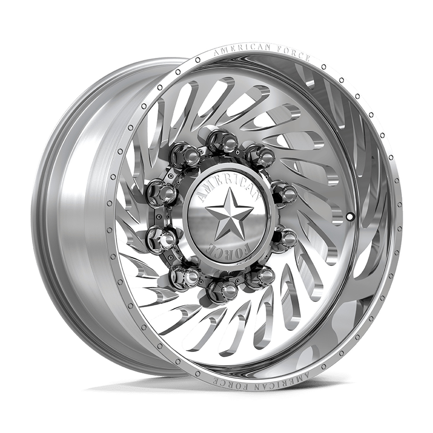 American Force Dually Front 7N27 Riptide CCSD - Polished | 22x12 -40mm 10x225