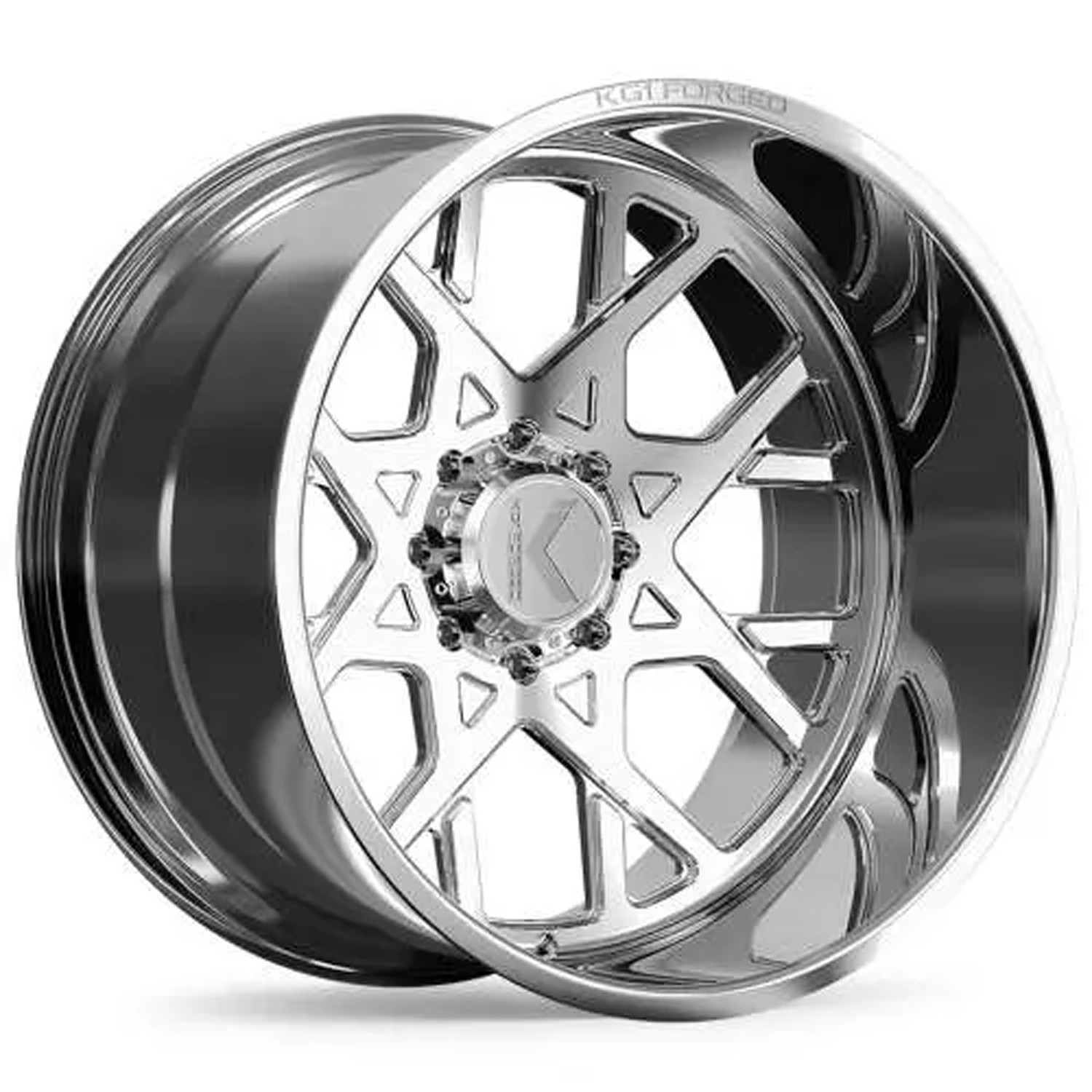 KG1 Forged Wheels Killshot KC021 Polished 26x14 -76mm Offset 6x139.7 (6x5.5)