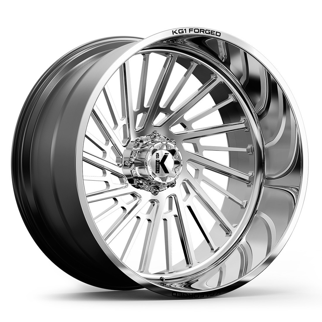 KG1 Forged Wheels Eddy KC008 Polished 26x16 -101mm Offset 5x127 (5x5),5x135,5x139.7 (5x5.5),6x135,6x139.7 (6x5.5)