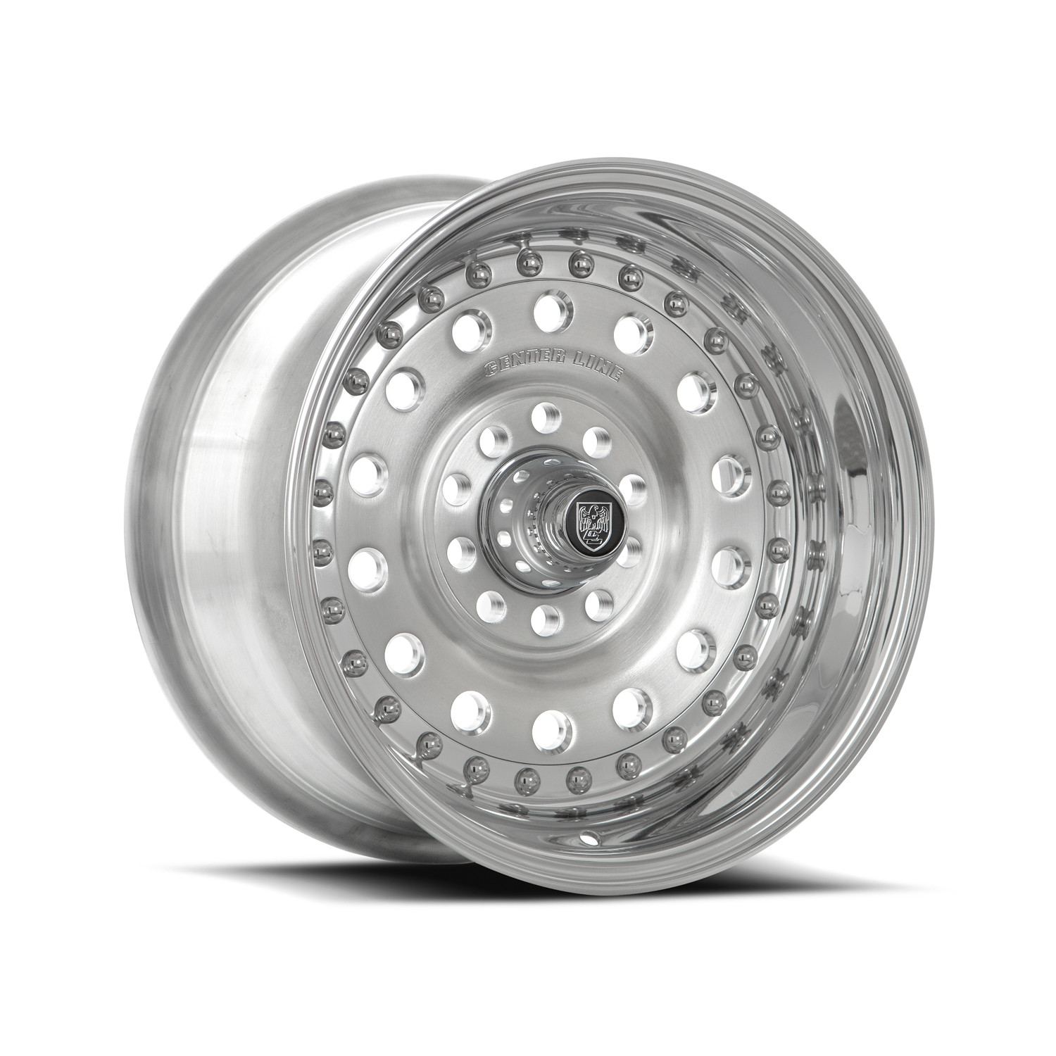 Center Line Wheels Pro Stock Brushed Center with Polished Step Lip 15x7 -6mm Offset 5x114.3 (5x4.5),5x120.7 (5x4.75)