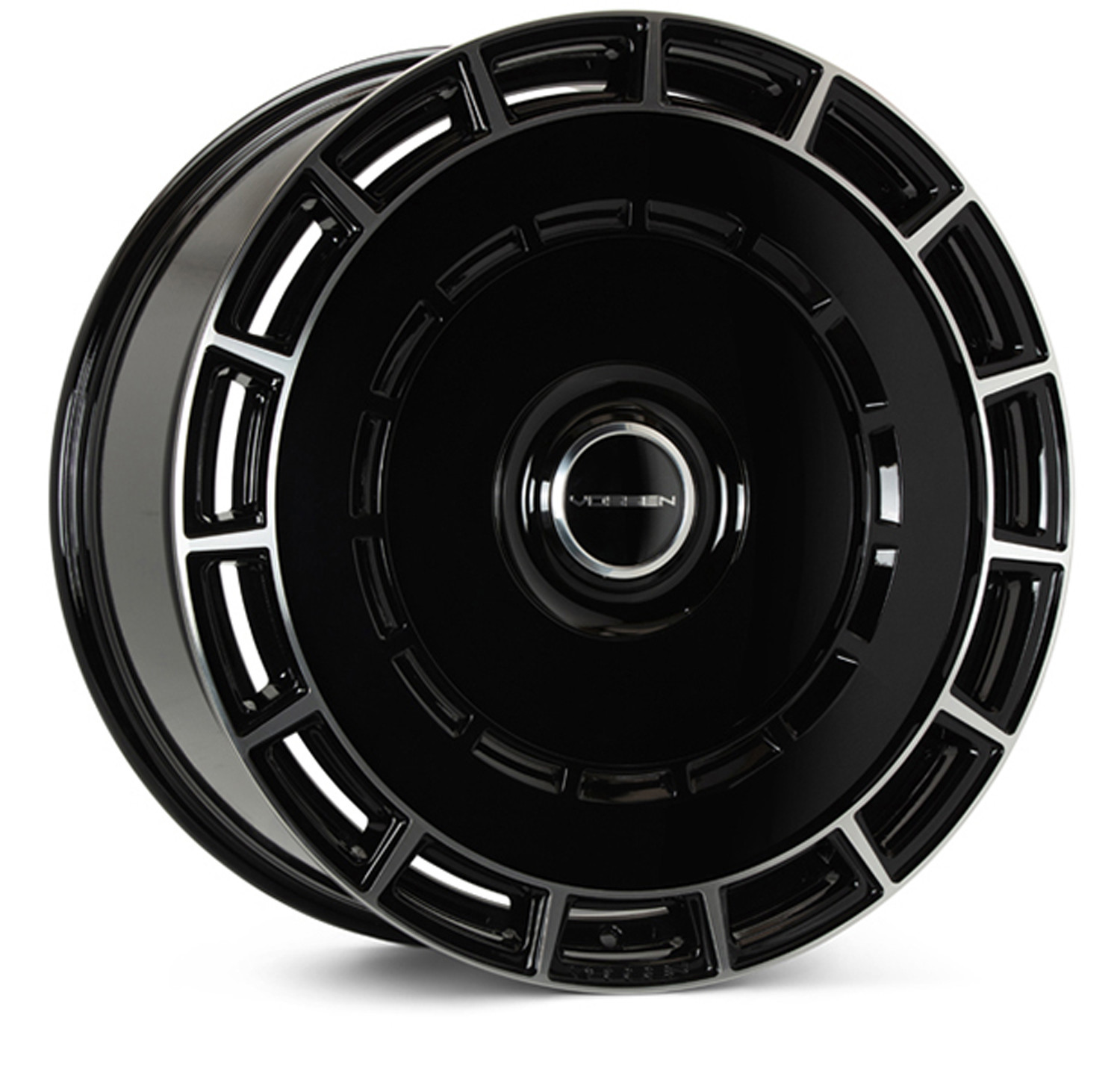 Vossen Wheels HF-9 Gloss Black Polished 22x9.5 20mm Offset 6x135