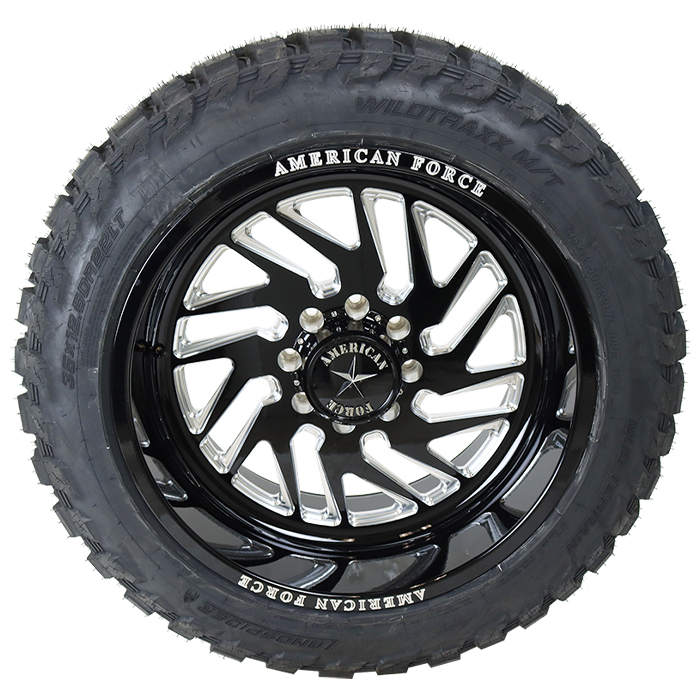 American Force F31 Kash Black Milled Landspider Wildtraxx M/T