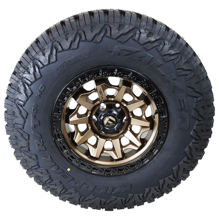 Fuel D696 Covert Matte Bronze Black Ring Falken Wildpeak R/T