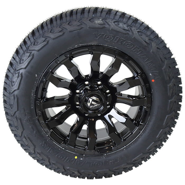 Fuel D675 Blitz Gloss Black Yokohama Geolandar X-A/T