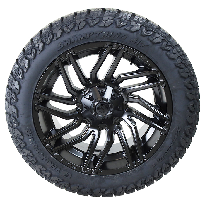 Fuel D775 Typhoon Matte Black Venom Power Swampthing A/T