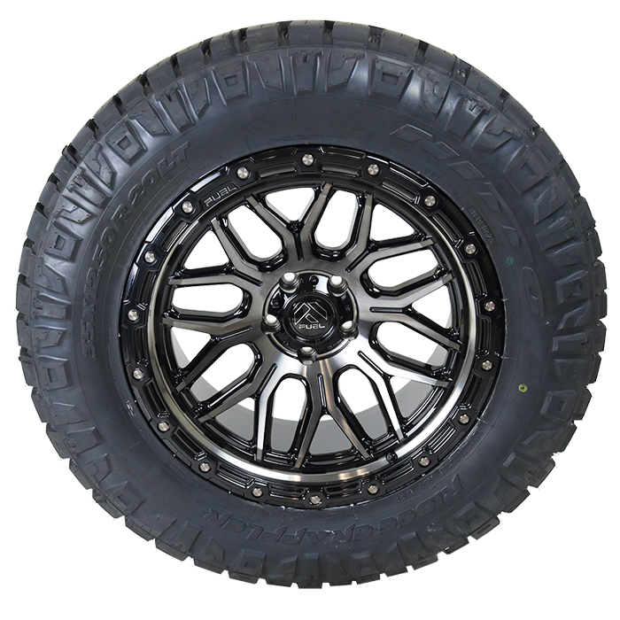 Fuel FC881 Surge Gloss Black Machined Gray Nitto Ridge Grappler