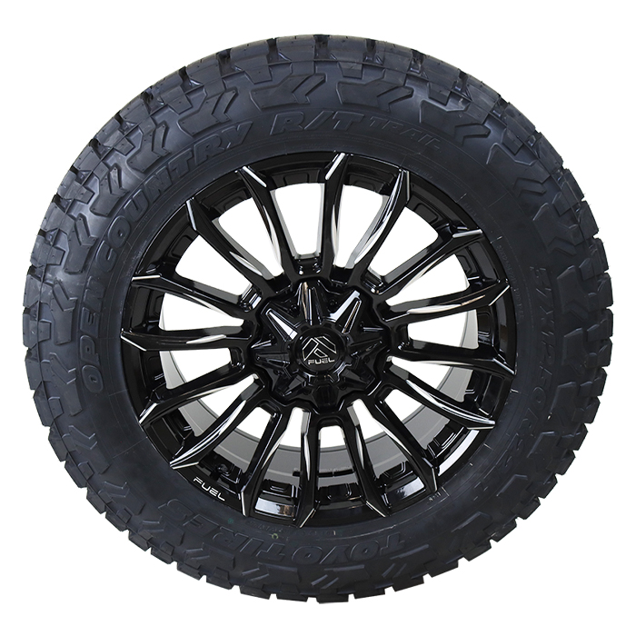 Fuel FC889 Blade Gloss Black Milled Toyo Open Country R/T Trail
