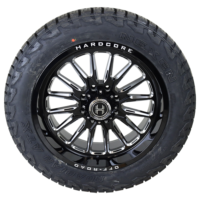Hardcore Offroad HC24 Brandon Gloss Black Milled Nexen Roadian ATX