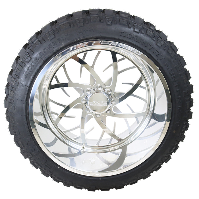 JTX Forged Fracture Polished Fury Country Hunter M/T