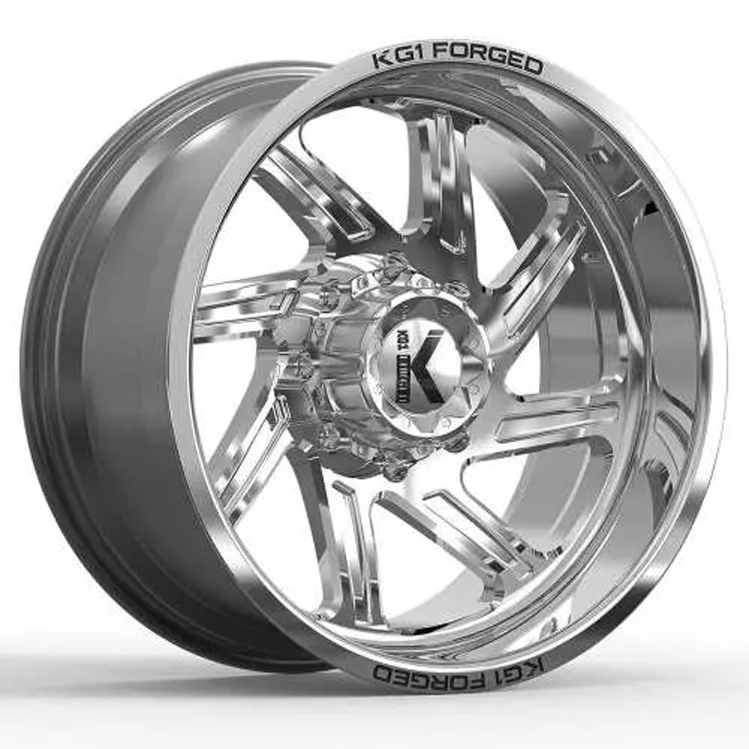 KG1 Forged Wheels Spool KF011 Polished 26x16 -101mm Offset 8x165.1 (8x6.5),8x170,8x180