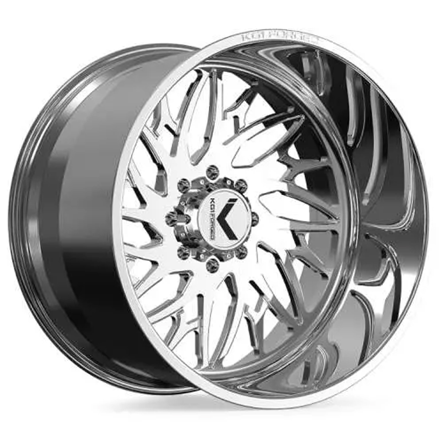 KG1 Forged Wheels Joker KF114 Polished 28x16 -101mm Offset 5x127 (5x5),5x150,6x135,6x139.7 (6x5.5),8x165.1 (8x6.5),8x180