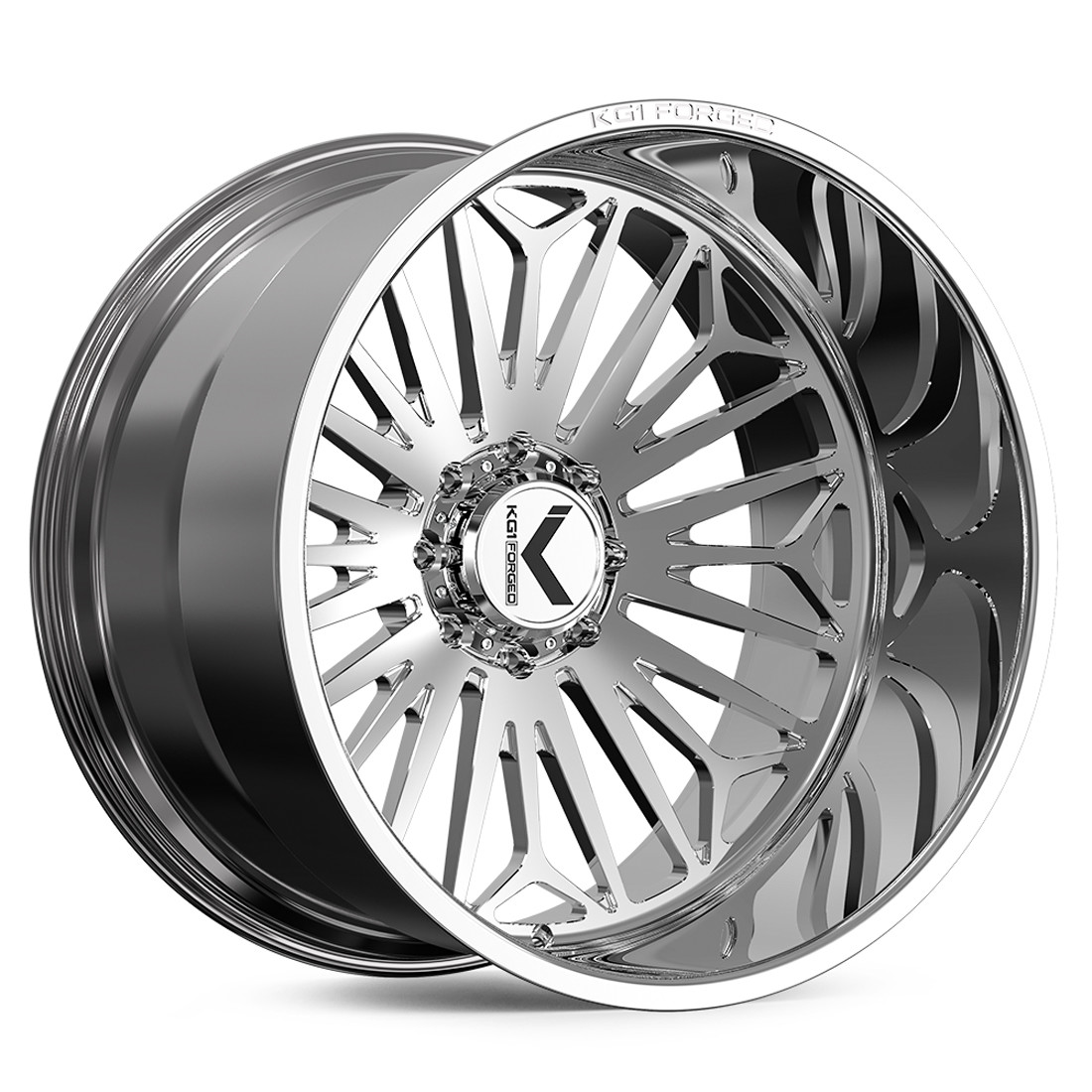 KG1 Forged Wheels Lush KC078 Polished 26x16 -101mm Offset 5x127 (5x5),5x150,6x135,6x139.7 (6x5.5),8x165.1 (8x6.5),8x180
