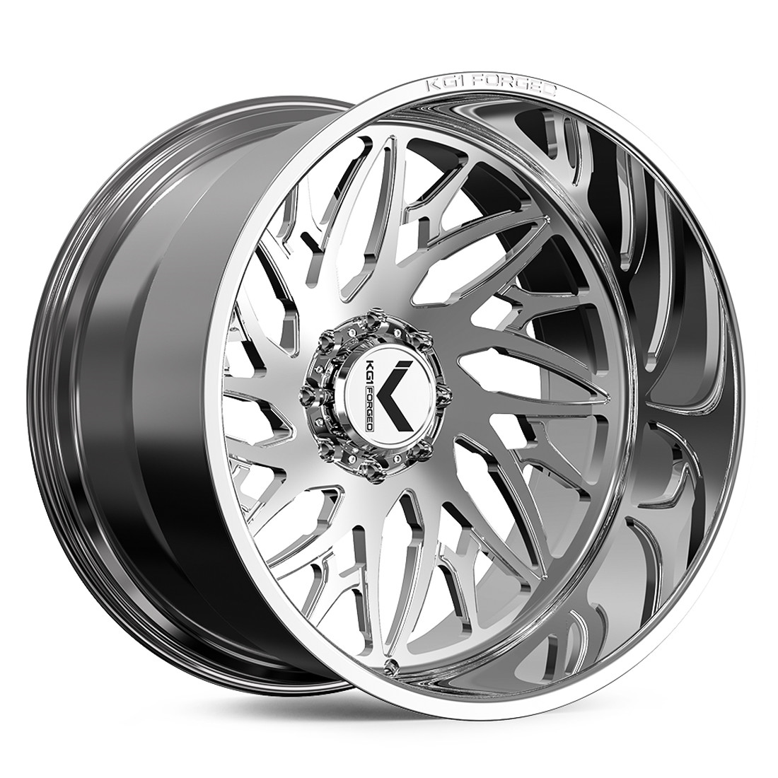 KG1 Forged Wheels Joker KC114 Polished 24x14 -76mm Offset 6x139.7 (6x5.5)