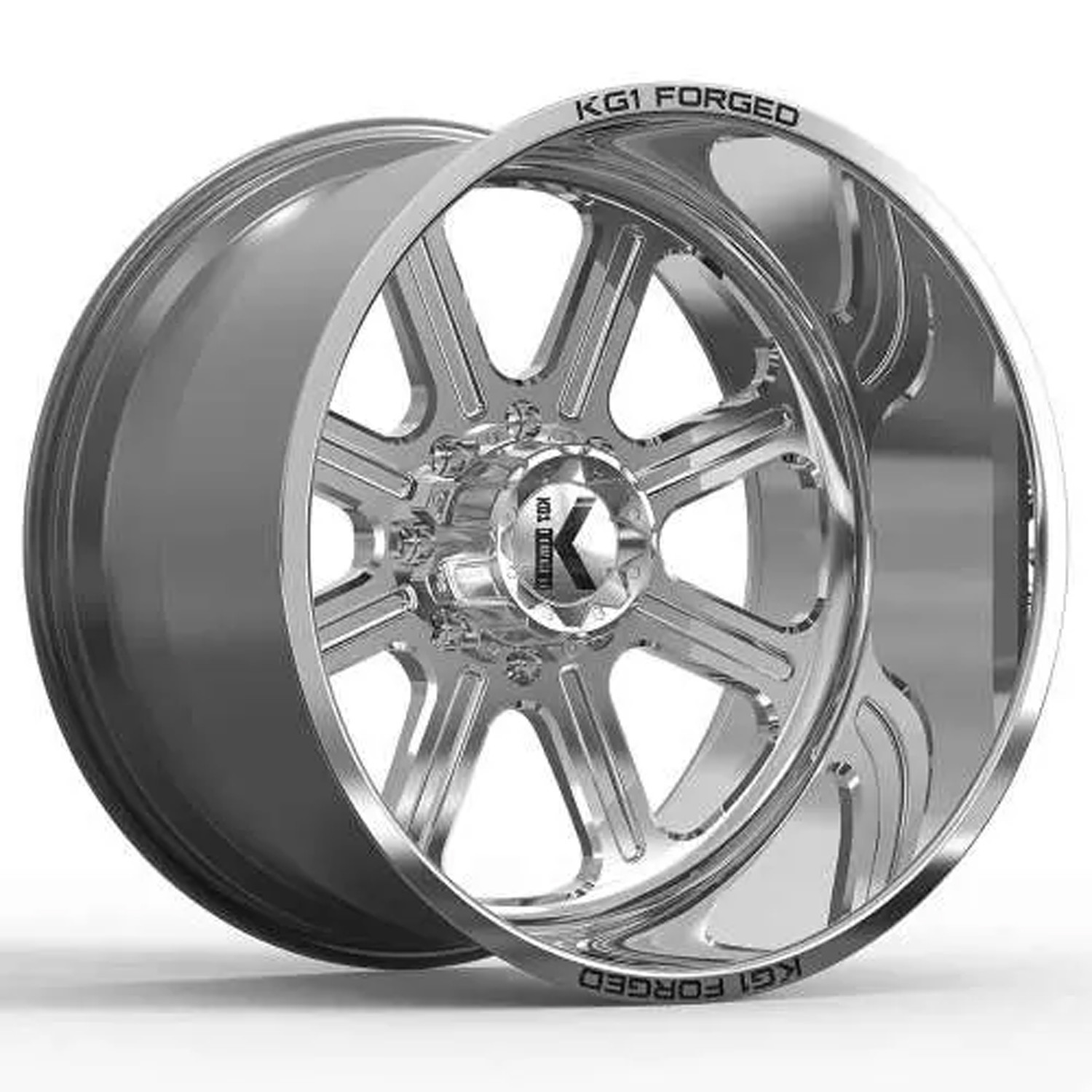 KG1 Forged Wheels Valor KF010 Polished 26x16 -101mm Offset 5x127 (5x5),5x135,5x139.7 (5x5.5),6x135,6x139.7 (6x5.5)