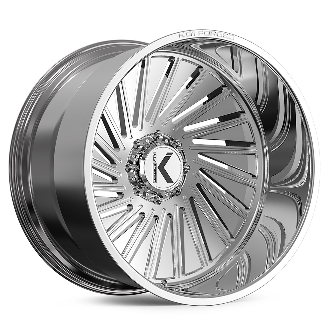 KG1 Forged Wheels Trance KC080 Polished 26x16 -101mm Offset 5x127 (5x5),5x150,6x135,6x139.7 (6x5.5),8x165.1 (8x6.5),8x180