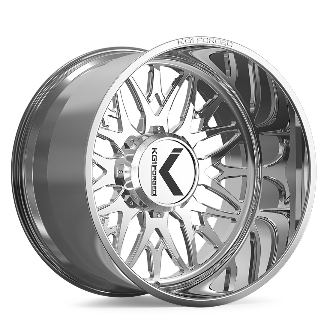 KG1 Forged Wheels Trident KF039 Polished 22x16 -101mm Offset 5x127 (5x5),5x150,6x135,6x139.7 (6x5.5),8x165.1 (8x6.5),8x180
