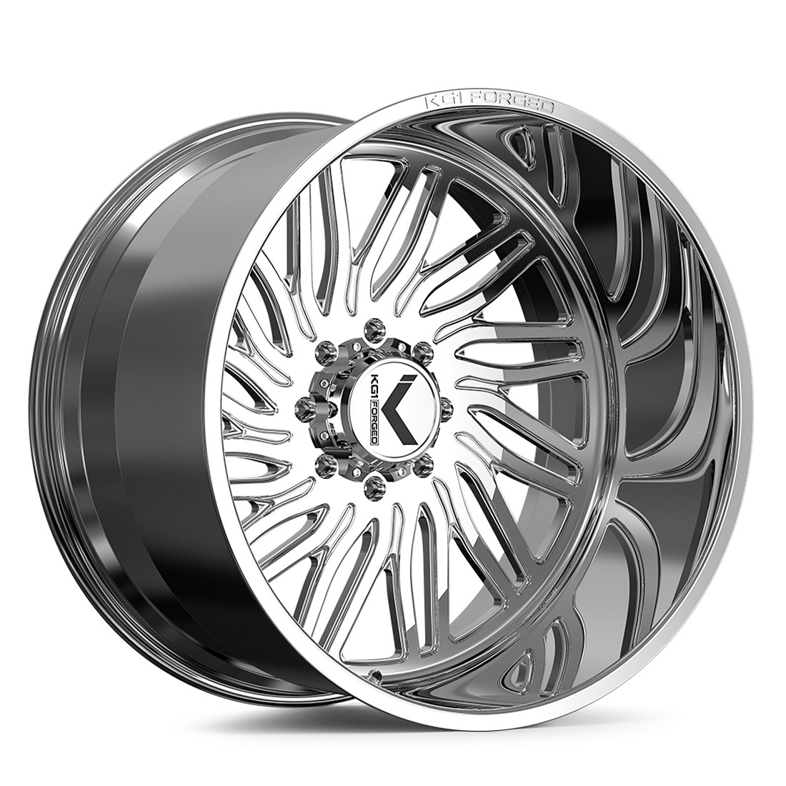 KG1 Forged Wheels Flight KF055 Polished 24x12 -44mm Offset 5x127 (5x5),5x150,6x135,6x139.7 (6x5.5),8x165.1 (8x6.5),8x180