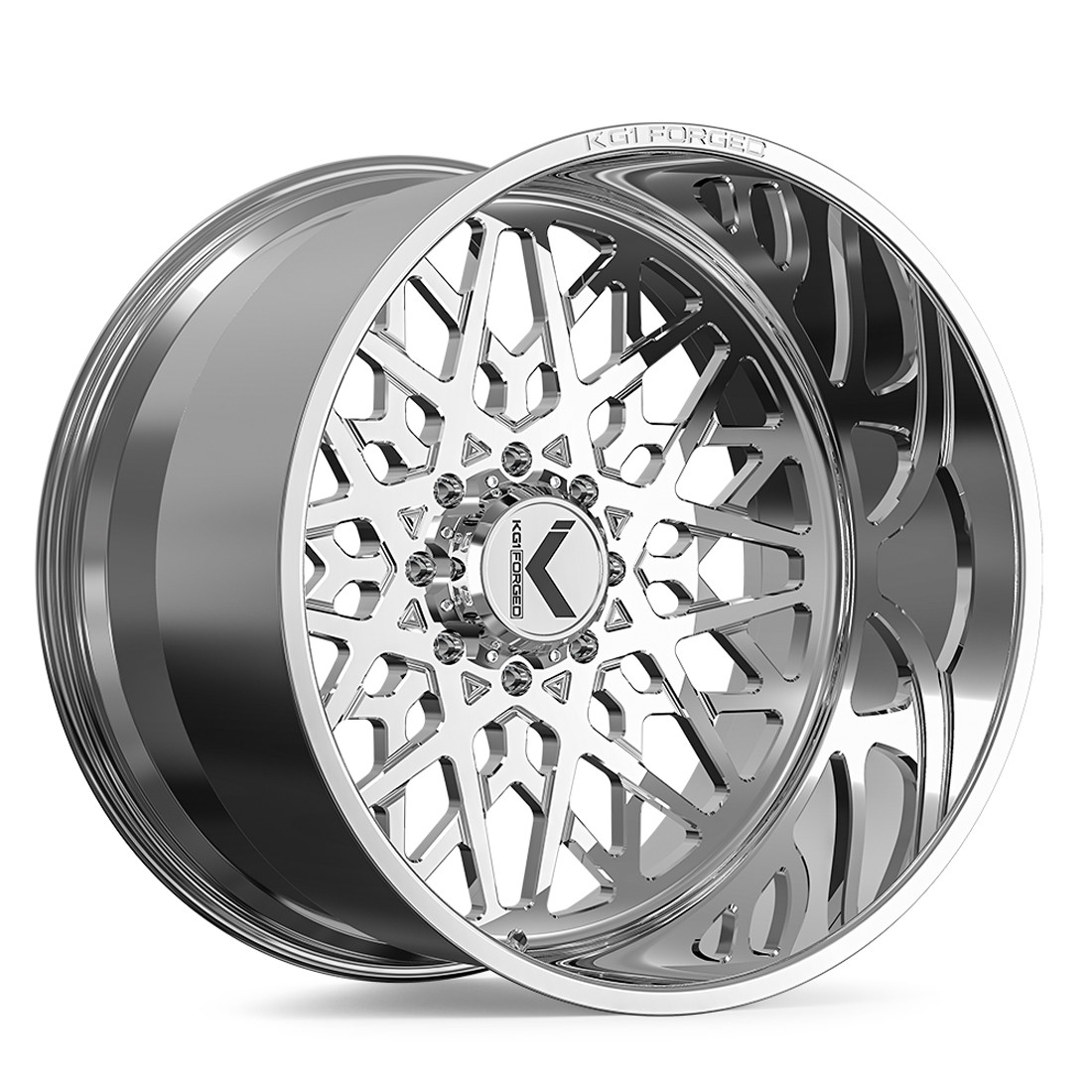 KG1 Forged Wheels Enigma KF067 Polished 26x16 -101mm Offset 5x127 (5x5),5x150,6x135,6x139.7 (6x5.5),8x165.1 (8x6.5),8x180