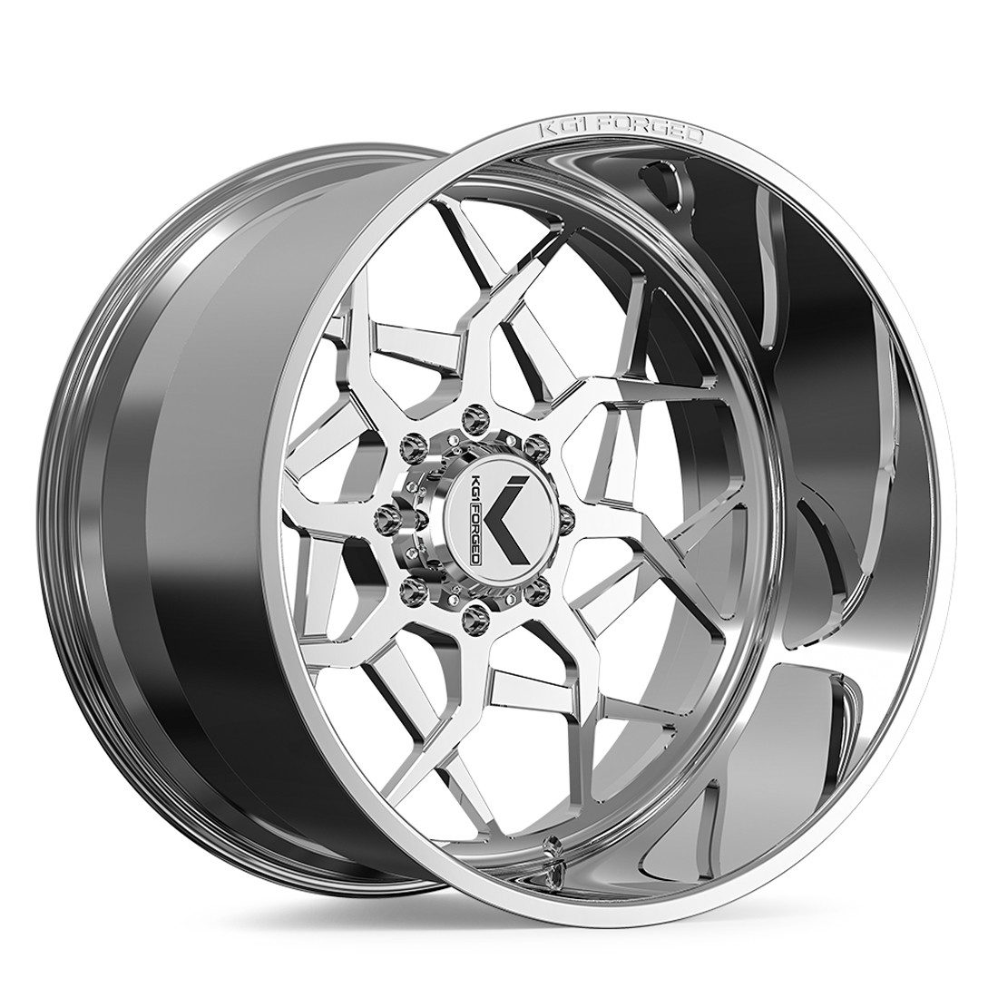 KG1 Forged Wheels Mantis KF068 Polished 26x16 -101mm Offset 5x127 (5x5),5x150,6x135,6x139.7 (6x5.5),8x165.1 (8x6.5),8x180