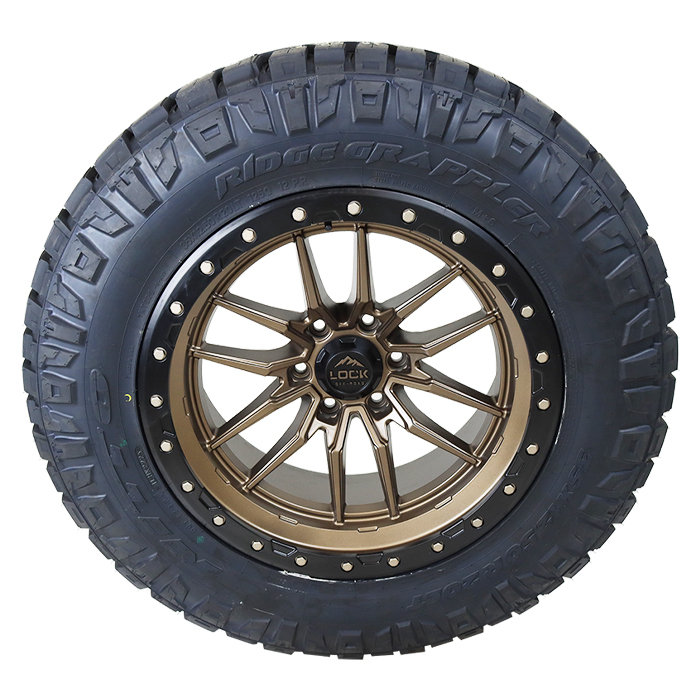 Lock Offroad Krawler Matte Bronze Matte Black Ring Nitto Ridge Grappler