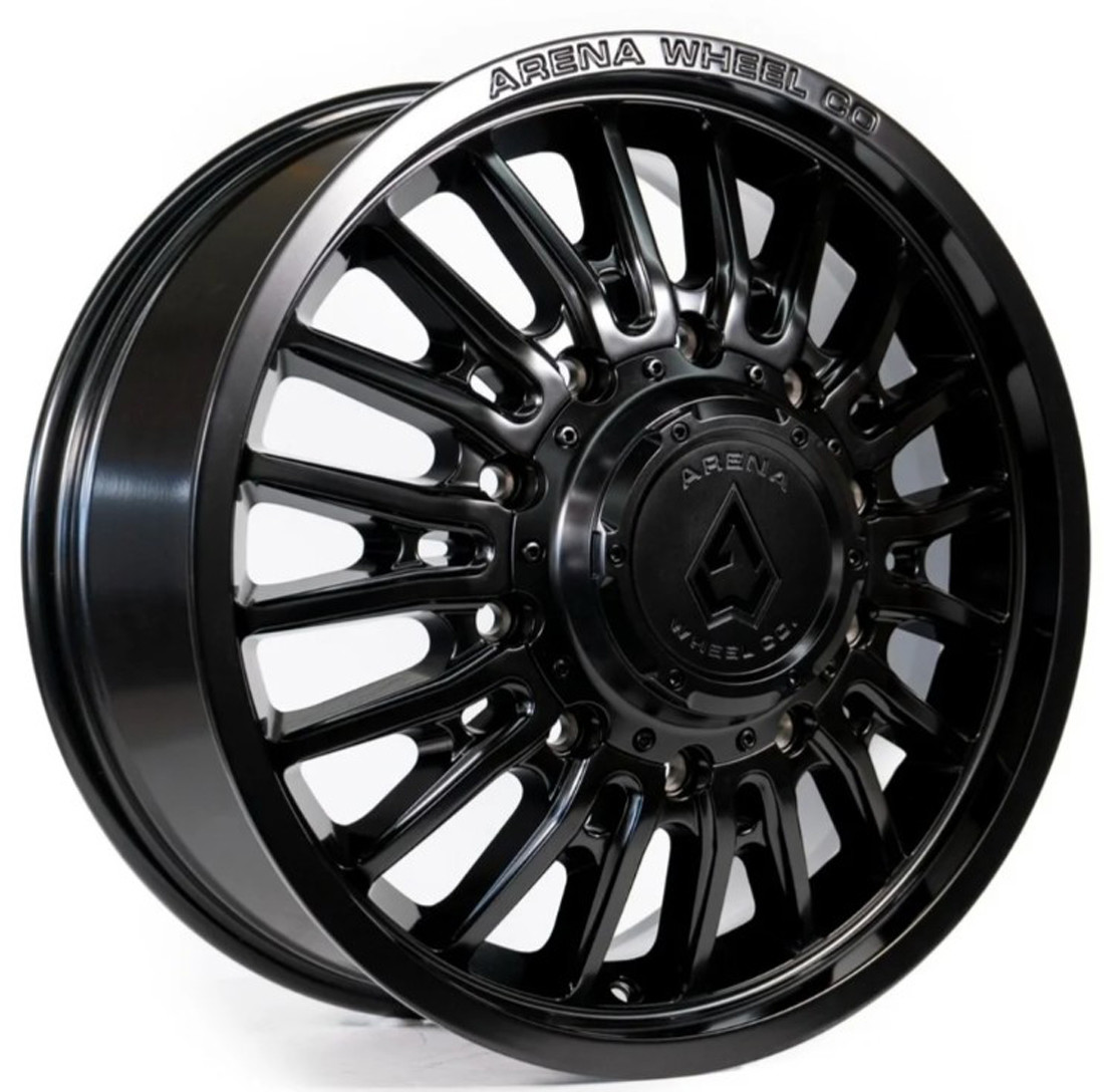Arena Dually Front Thunder A113 - Satin Black | 20x8.25 105mm | 8x210