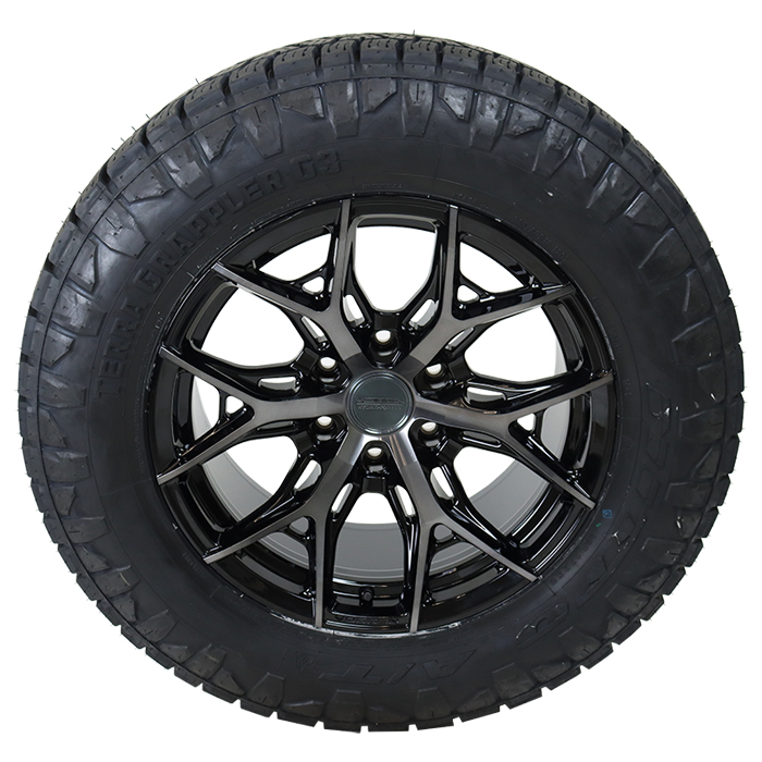 Vossen HF6-4 Tinted Gloss Black Nitto Terra Grappler G3