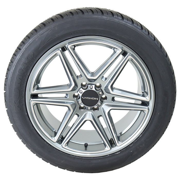 Vision 476 Wedge Gunmetal Machined Kumho Ecsta STX