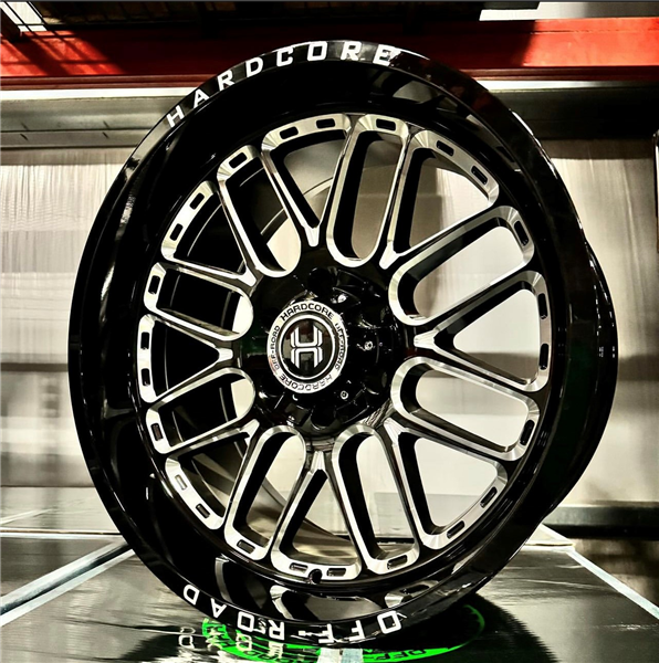 Hardcore Offroad Wheels HC102 Threat Gloss Black Milled 20x9 0mm Offset 8x170