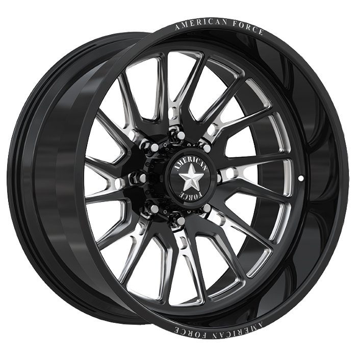 American Force Forged Wheels Kane CKH53 Black Milled 22x12 -55mm Offset 8x165.1 (8x6.5)