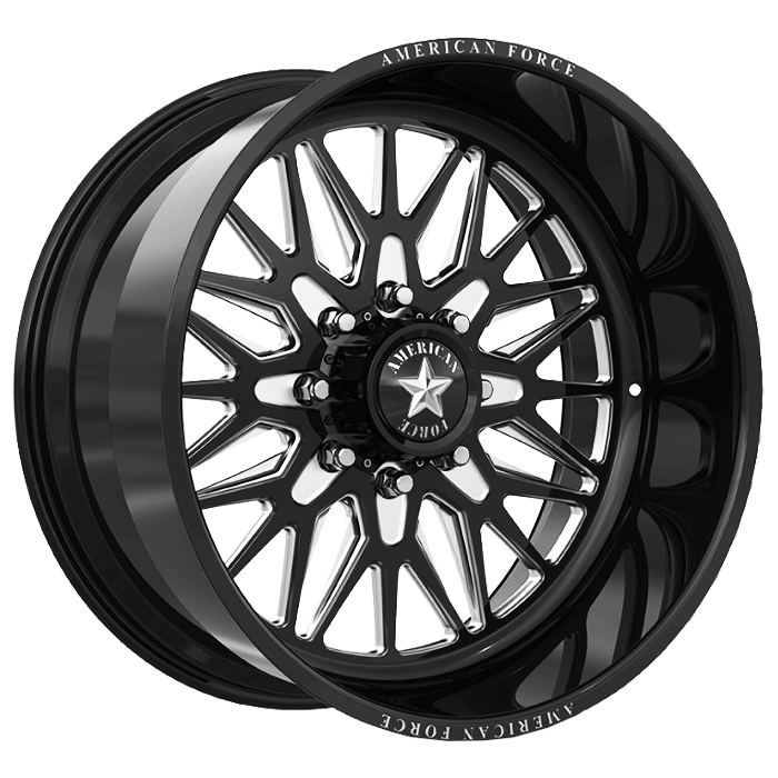 American Force Forged Wheels Iceberg N57 Black Milled 22x12 -40mm Offset 8x170