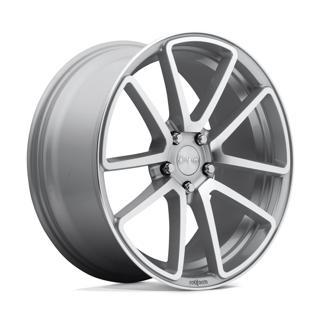 Rotiform Wheels SPF R120 Gloss Silver Machined 19x8.5 45mm Offset 5x112